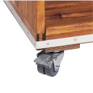 4 Fahrrollen mit  Feststellern