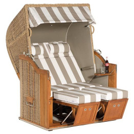 Strandkorb Classic Teak 186/taupe
