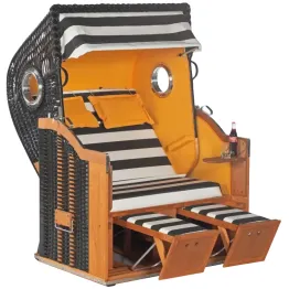 Strandkorb Classic Bullaugen 83 MQ / uni mandarin