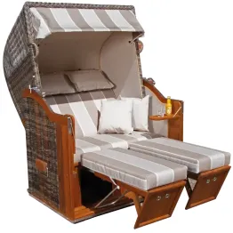 Strandkorb Classic Teak 58 / beige